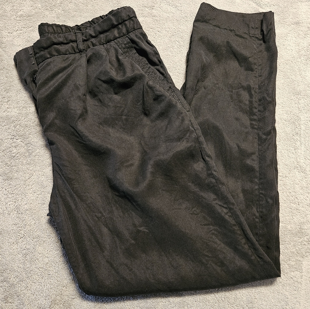 Wilfred Aritzia Black Trouser Ankle Pleated Pants Size 8
